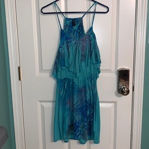 Tshirt dress. Weavers Brand. Multi colored.